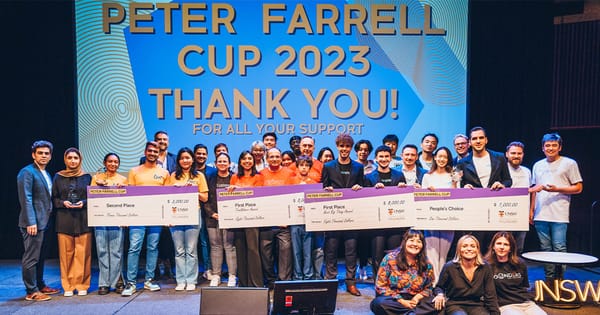 From ideas to impact: Peter Farrell Cup